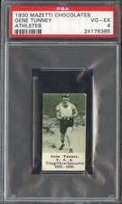 1930 MAZETTI CHOCOLATES GENE TUNNEY PSA 4 HOF  *DS14933
