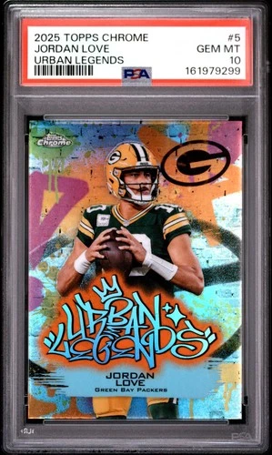 2025 Topps Chrome Jordan Love Base (PSA 10)