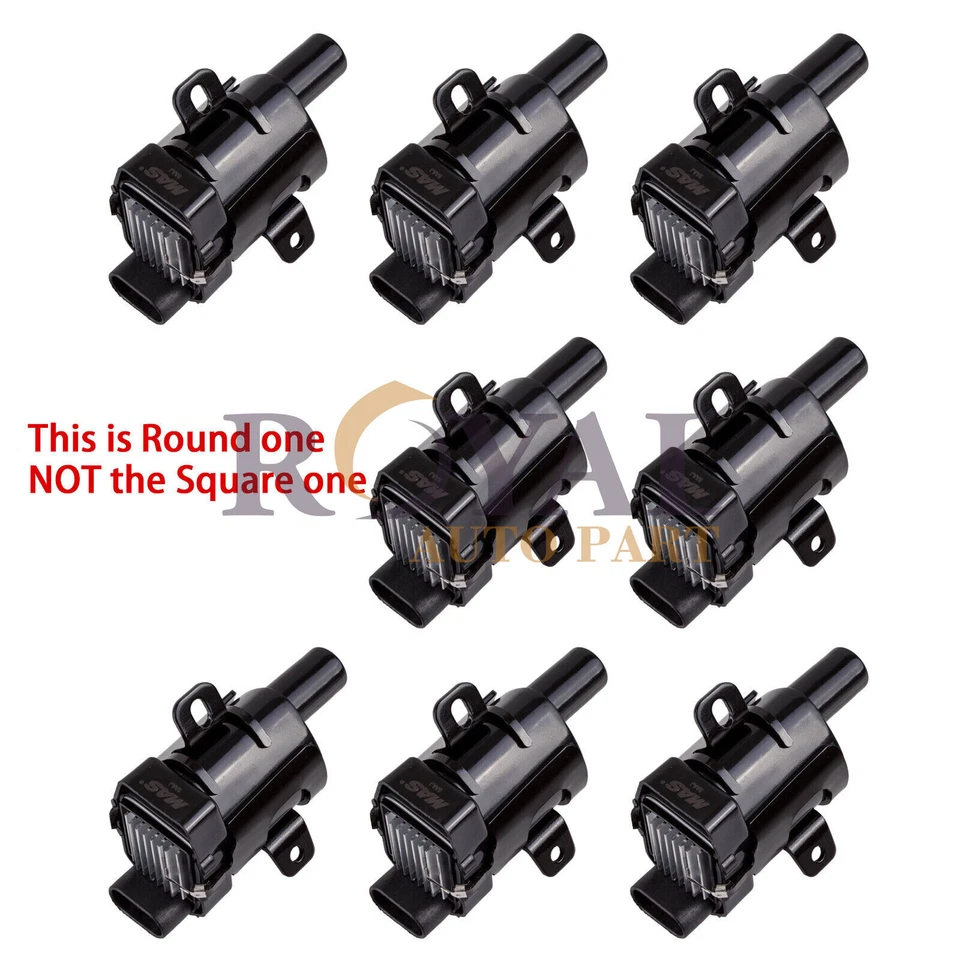 UF262 8x Ignition Coil For Chevy Silverado GMC Sierra Yukon 4.8L 5.3L 6.0L Round - Image 2 of 4