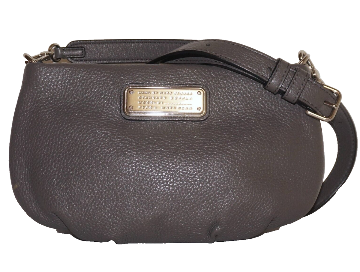 Marc by Marc Jacobs Leather Crossbody Bag - Grey Crossbody  Marc by Marc Jacobs Standard Supply Gray Leather Crossbody Bag Purse main image 1