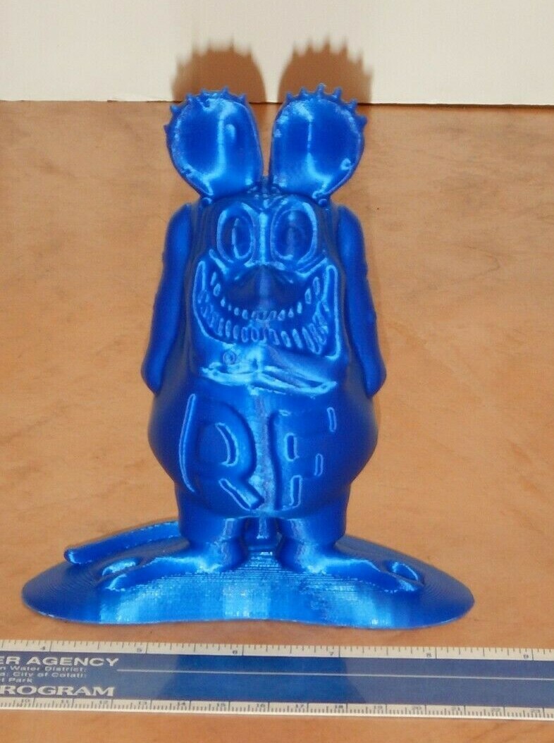 BLUE RAT FINK PLASTIC FIGURE, 5 1/2 INCHES, ED 