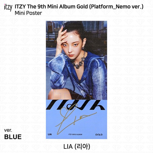 ITZY 9th Mini Album Gold Platform Nemo ver Photocard Poster QR YEJI RYUJIN KPOP - Picture 47 of 107