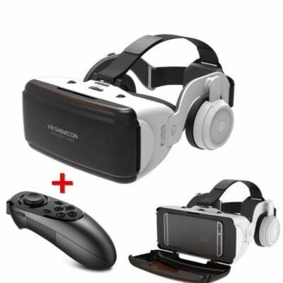 Casco De Realidad Gafas 3D Virtual Vasos VR Auriculares Estéreo iphone Android