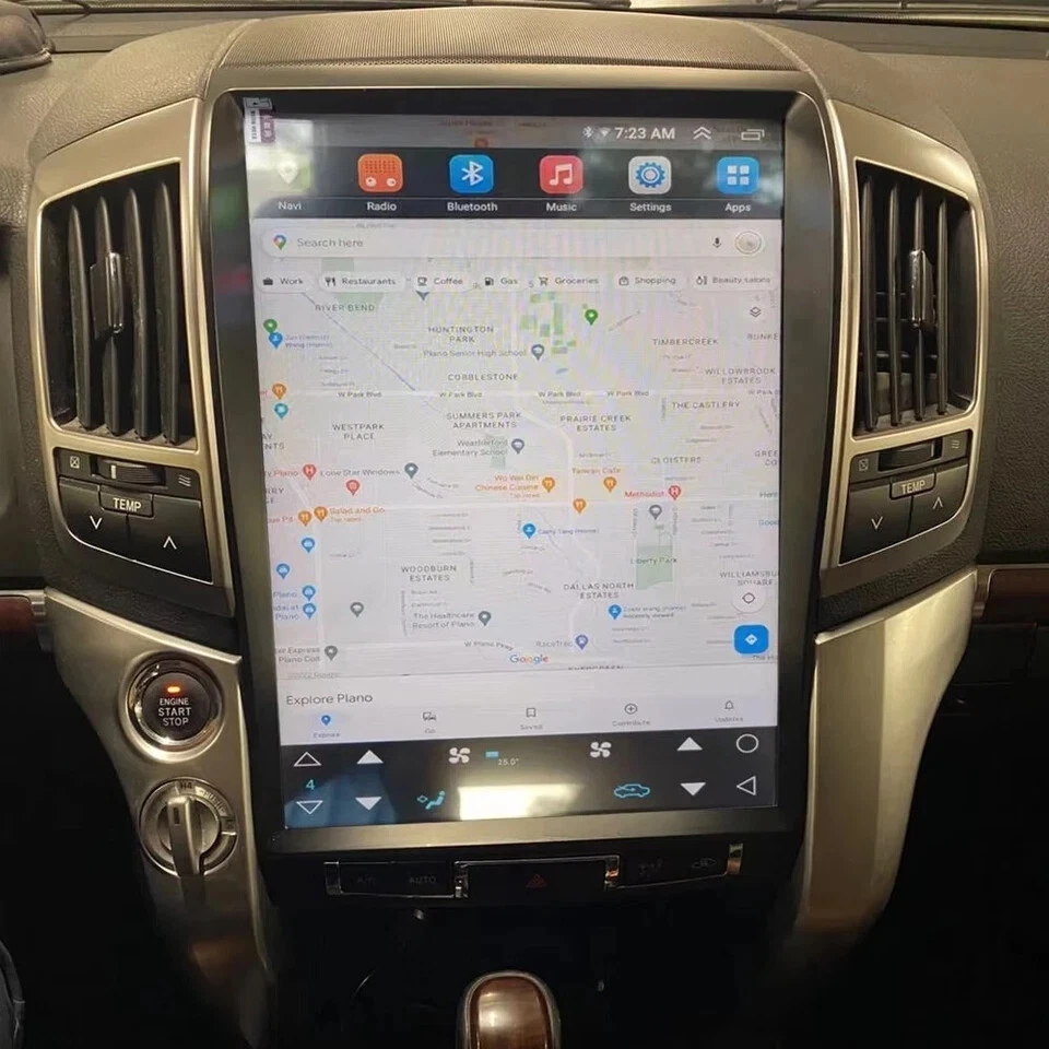 For 2008-2015 Toyota Land Cruiser LC200 Android Car Stereo Carplay GPS Head Unit - Image 3 of 4