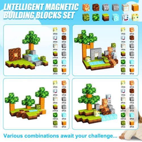 100-700PCS Magnetic Building Blocks Build Cubes Magnet World STEM Learning Toy - Picture 18 of 23