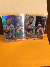 (2) 2022  Donruss Optic Tyler O’neill Diamond Kings #22 Silver Holo & Base Nice