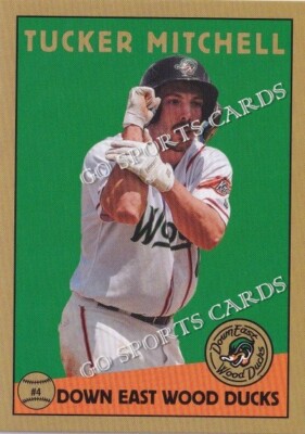 2022 Down East Wood Ducks Tucker Mitchell RC Rookie Texas Rangers