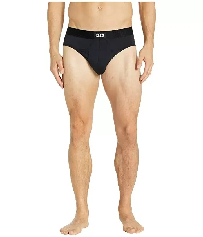 Saxx L2917 Mens Black Undercover Fly Cotton Briefs Size X-Small