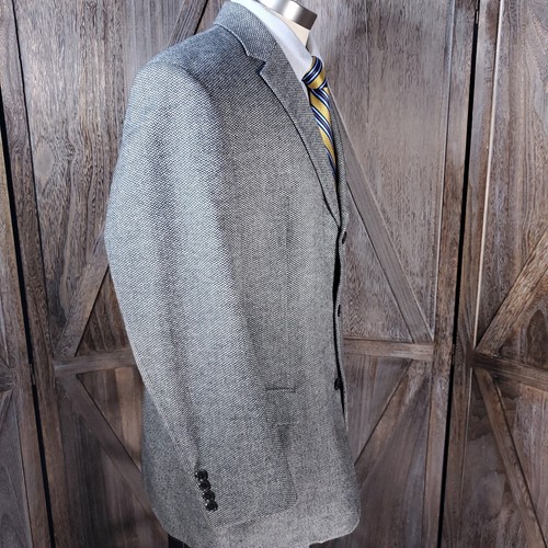 Hugo Boss Men's Herringbone Sport Coat 44R Loro Piana Wool Cashmere 3 Button 310 - Picture 6 of 18