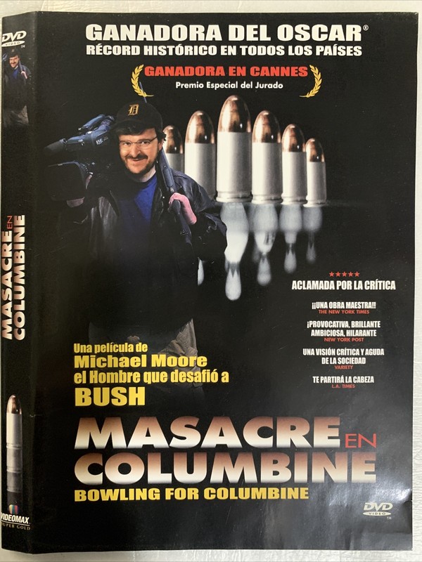 Masacre en Columbine, Bowling for Columbine (DVD, Documental, Espanol)