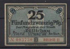 [24431] - EMERGENCY MONEY ZÜLLICHAU, City, 25 Pf, -30.12.1918, Tieste 8280.10.12, used