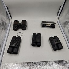 Lot of 5 Used Binoculars - Working Condition, Various Brands