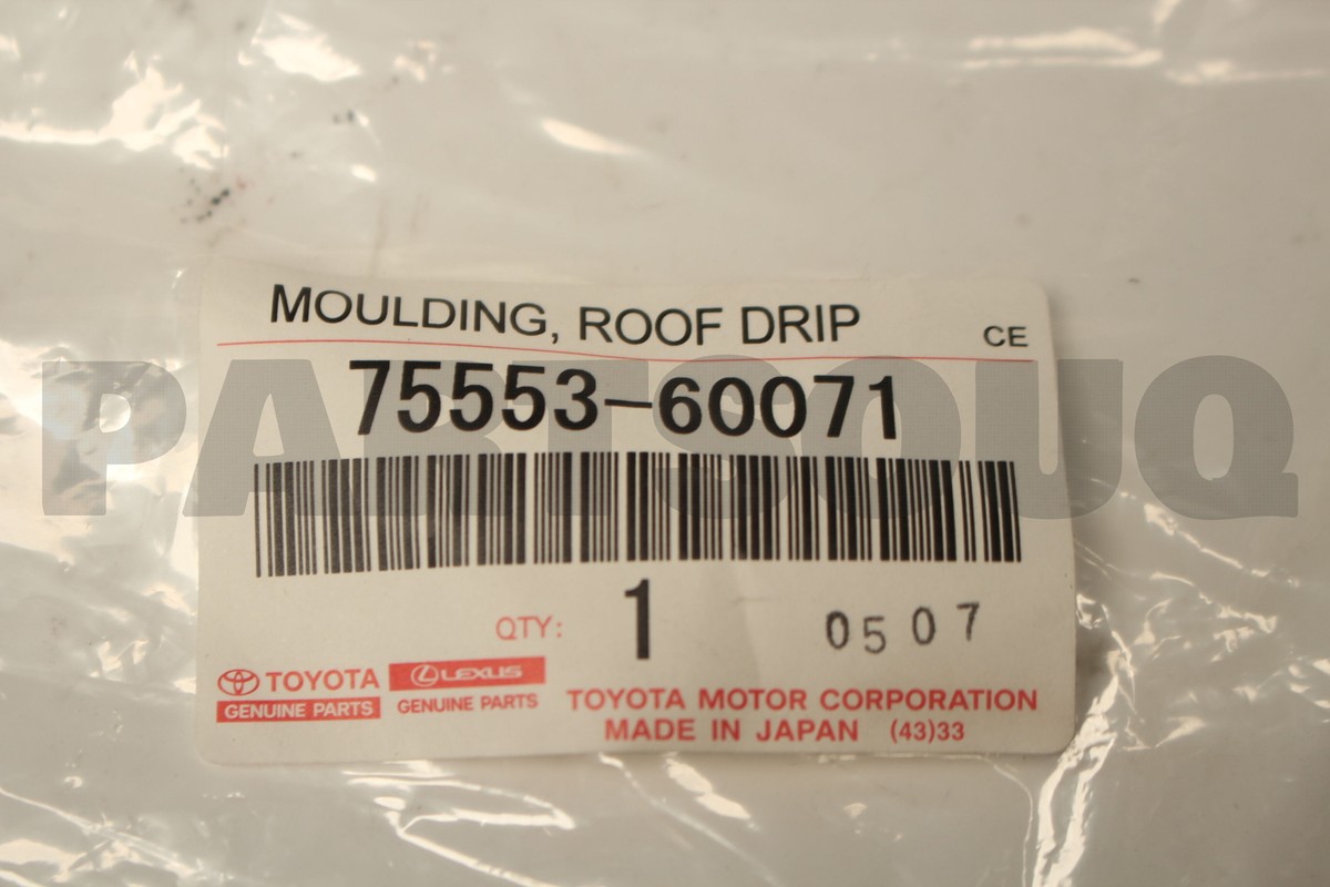 トップス luxes 7555360071 Genuine Toyota MOULDING, ROOF DRIP 75553-60071 | eBay