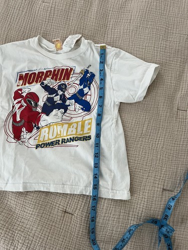 Vintage Kids Power Rangers Graphic Tshirt Size 6 - Picture 11 of 11