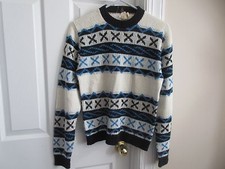 VINTAGE - LS SWEATER - Rugged Sportswear - Blue/White - Woman
