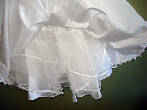 Gorgeous! NICOLE Lacy w /Big Bows Ballroom Formal Teen Girls Dress White Size 10 - Picture 4 of 12