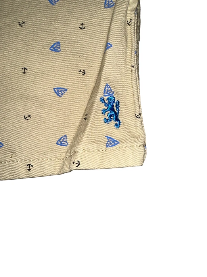 Pantalones Cortos Caqui Ancla Carga Niño Talla 7 Bolsillos Cremallera Mosca Solapa Bolsillo Nuevo sin Etiquetas Foto 3 de 4