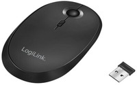 Logilink Optische Funk & Bt Maus, Kabellos, Schwarz