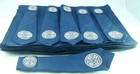 Chinese Longevity Symbol Set of 6 Navy Placemats w Napkins & Rings NEW NWOB