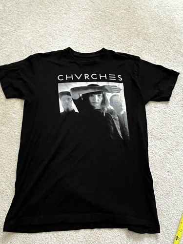 Chvrches band T-shirt Black Unisex L Large