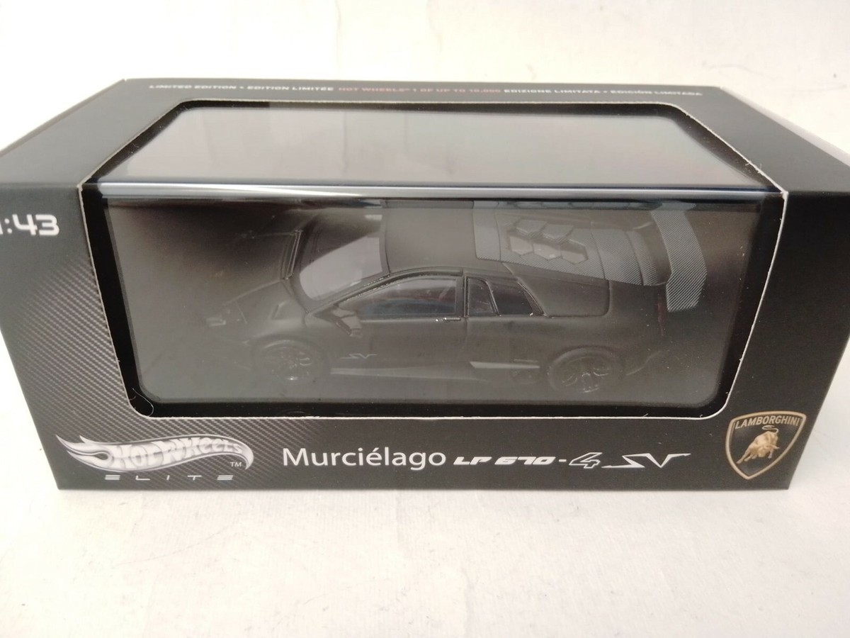 Hot Wheels Elite Lamborghini Murcielago LP670-4 SV BLACK 1