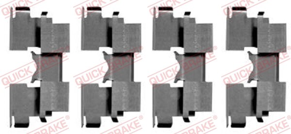 QUICK BRAKE 109-1662 Accessory Kit, disc brake pad for SUZUKI