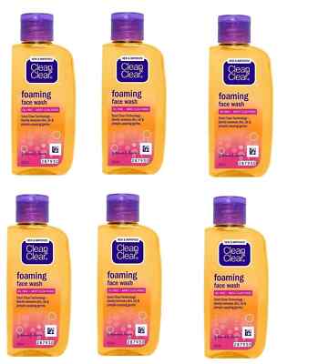 C & C Foaming Face Wash - Oil-Free, 50ml Pack of 6 - Removes Oil & 99.8% Germs