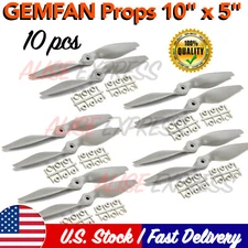 10pcs Gemfan APC Style 1050 10 x 5 Nylon Electric Prop Propeller for RC Airplane