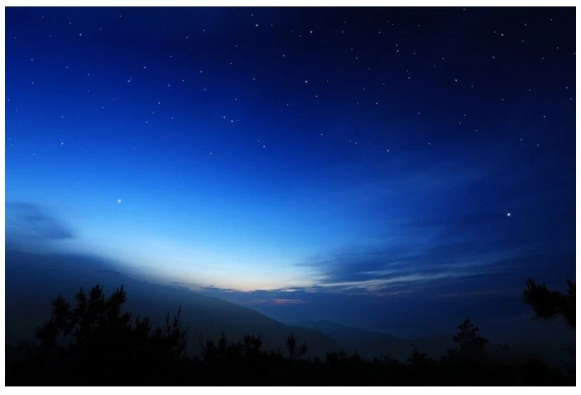 LED CANVAS PRINT STARRY NIGHT SKY TREE SUNSET LIGHTHOUSE SEAFRONT RED SKY DAWN - Image 2 of 4