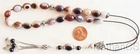 GREEK KOMBOLOI STERLING & BOTSWANA AGATE WORRY BEADS