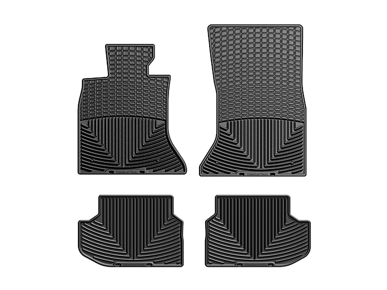 WeatherTech AllWeather Floor Mats for BMW 5Series 20132016 1st 2nd Row Black eBay