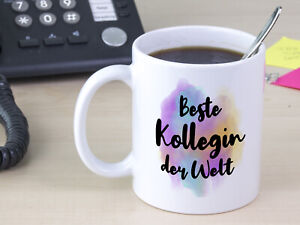 Kaffee Tasse Beste Kollegin Der Welt Geschenk Mitarbeiter Partner Weihnachten Ebay