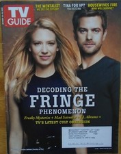 TV GUIDE MAGAZINE 10-20-08 FRINGE, JOSHUA JACKSON, ANNA TORV, THE MENTALIST