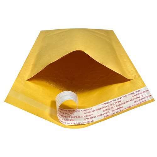UOFFICE 20 Kraft Bubble Mailers 5x10" - #00 Self-Seal Padded Envelopes - Picture 5 of 11
