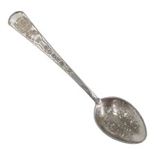 Wisconsin State Seal Souvenir Spoon US Collectible Silverplate Vintage