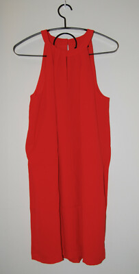 NWT BCBG Max Azria Womens Poppy Red Sleeveless Tristyn Shift