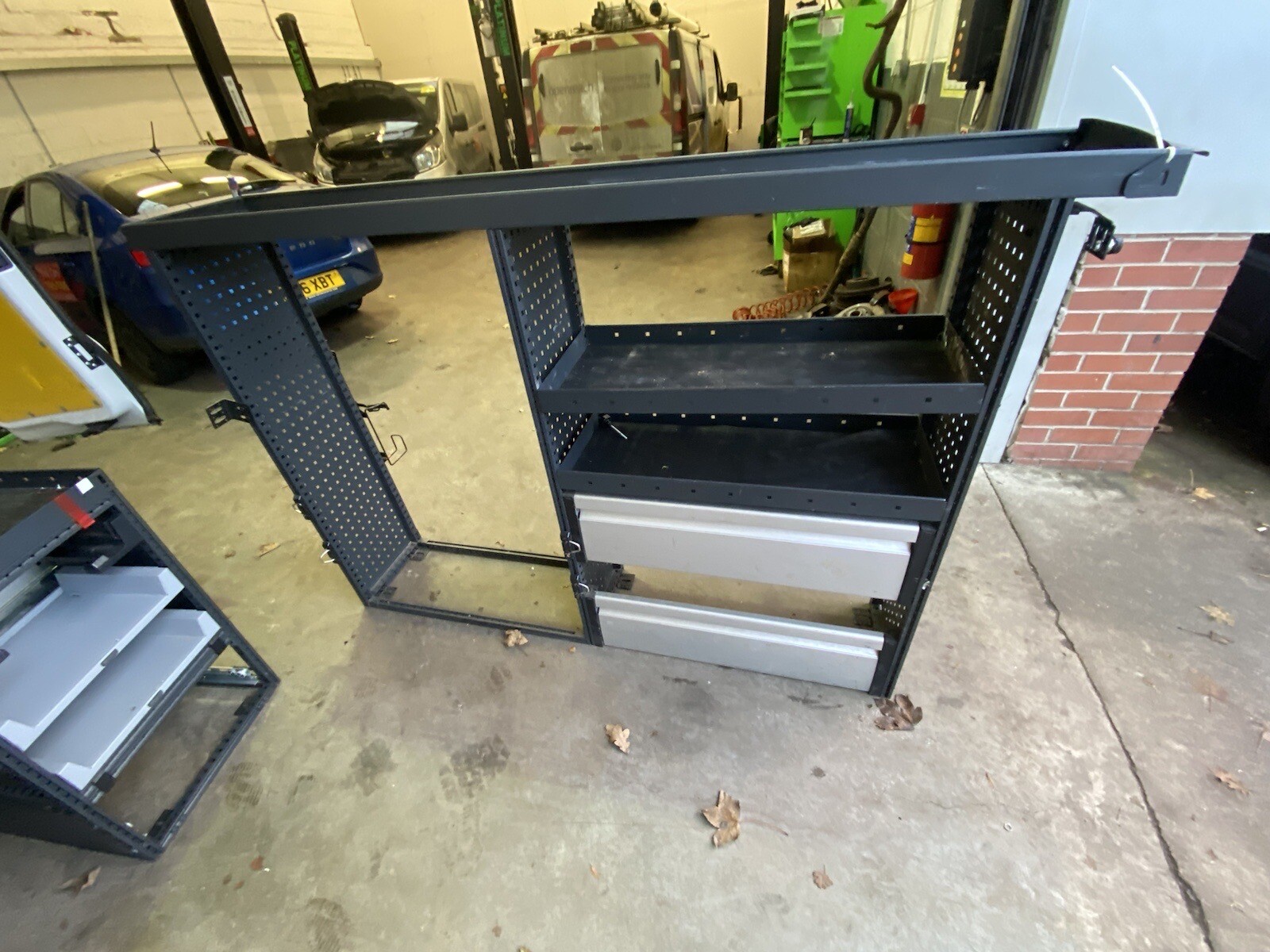 Tevo Van Racking With Shelves & Storage Compartment eBay