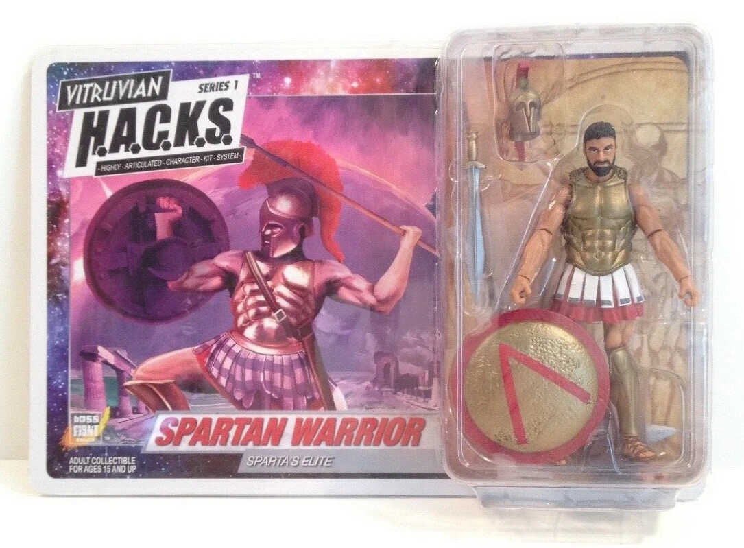 Vitruvian HACKS Spartan Warrior v2 action figure new 4