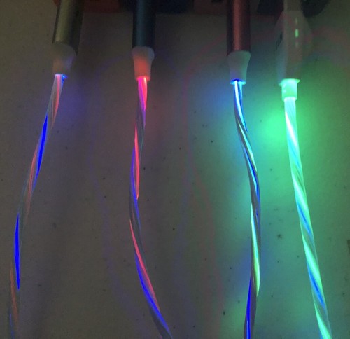 FLOW LED Light-up Micro USB Charger Data Cable for Samsung Galaxy S6+ S7 Note 4 - Picture 10 of 34