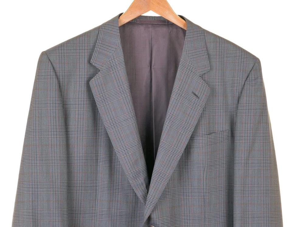 Chaqueta Blazer Abrigo Deportivo Lana Años 120 Verde Cuadros D’Avenza Hecho en ITALIA 48 R Foto 2 de 4