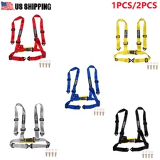 US STOCK Adjustable 2" 4 Point Racing Car Harness Belt Strap for JDM