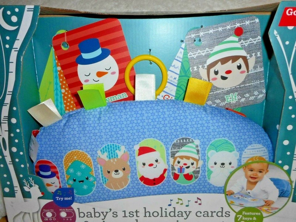 INFANTINO BABY'S 1ST HOLIDAY FLASH CARDS & CANTAR A LO LARGO PIANO SET BEBÉ JUGUETE NUEVO Foto 2 de 3