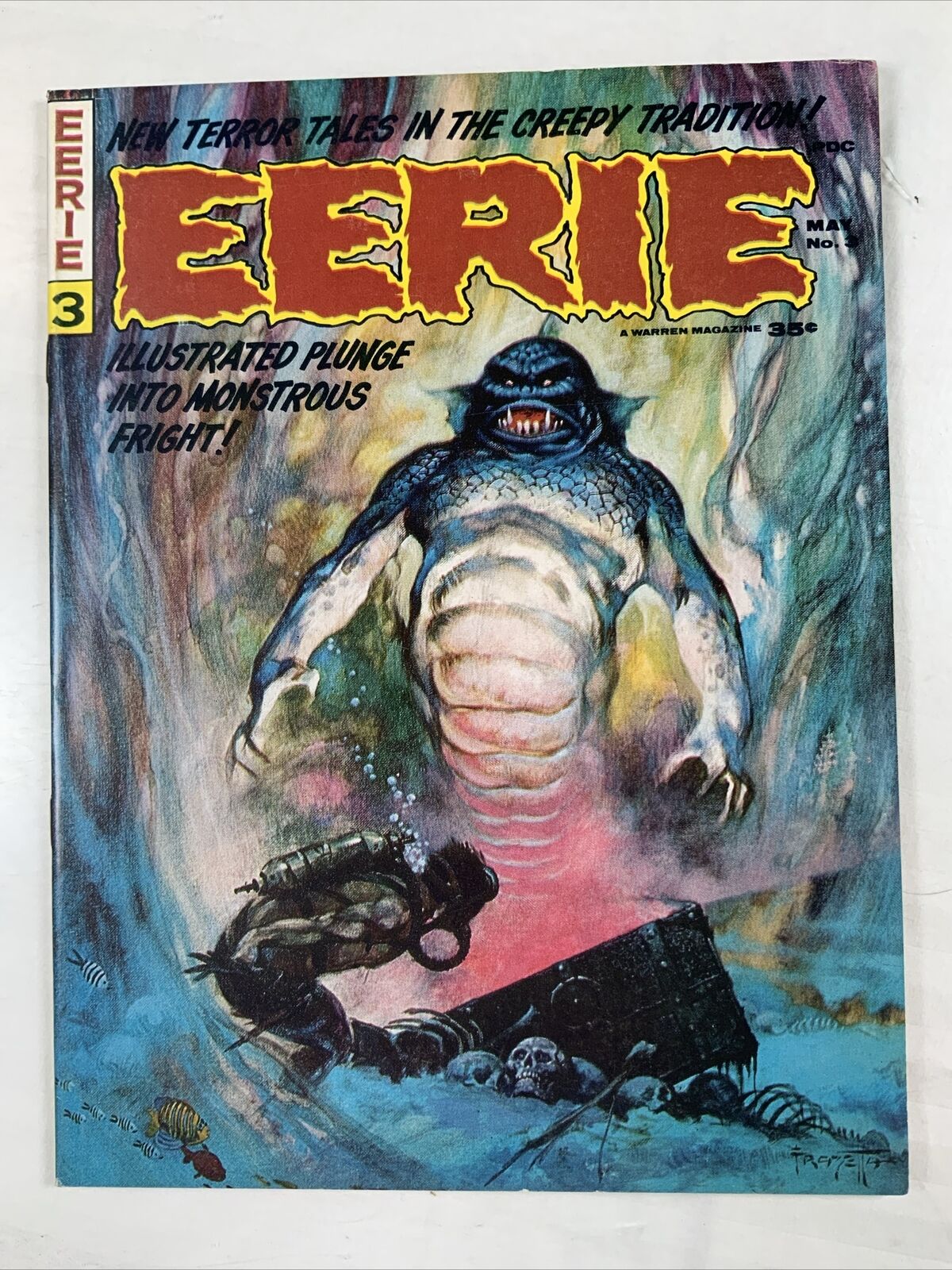 Eerie #3 VF+ 8.5 Warren Comic Magazine 1966 #RN