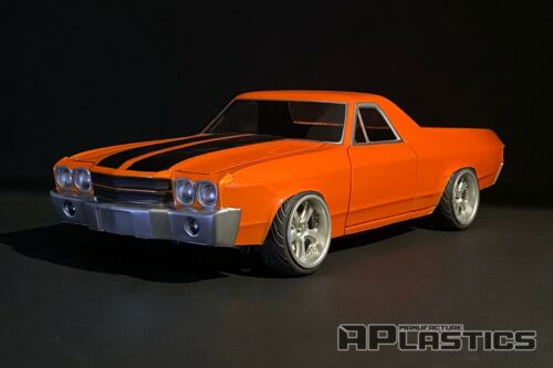 RC Body Car Drift 1:10 Chevrolet El Camino 70 ElCamino style APlastics New Shell - Picture 6 of 12