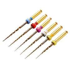 Vakker 31mm SX-F3 Assorted V Taper Gold NiTi Rotary Engine Files 6/Pk. Suitable