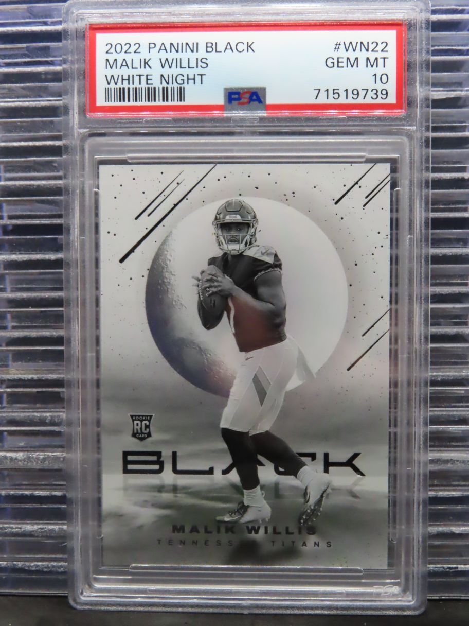 Malik Willis Panini Black White Night #WN22 Base