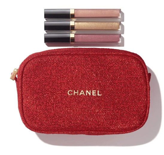 NEW CHANEL Lip Gloss Trio Holiday Gift Set Authentic CHANEL NEW CHANEL Lip Gloss Trio Holiday Gift Set Authentic CHANEL