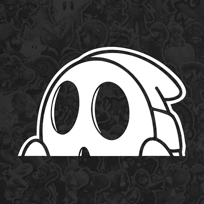 ORACAL Shy Guy Peeking Mario Video GameLogo Die Cut Vinyl Decal Sticker Car Window