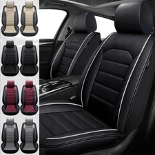 For Nissan Titan Pickup Front Car Seat Covers Leather Protectors Full Surround