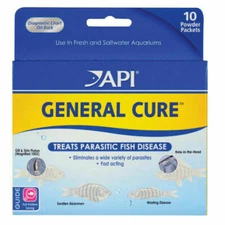 API General Cure Treats Parasitic Fish Disease, 10 Packets